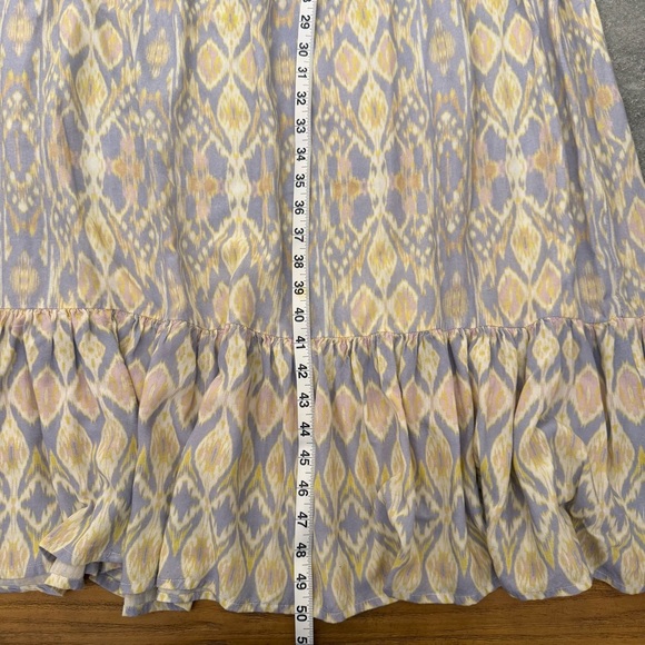 Cost Plus World Market Mira Ikat Kaftan Dress Blue White S / M - Picture 7 of 10